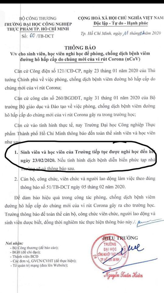 CẬP NHẬT: Danh sách 6 trường đại học tiếp tục cho sinh viên nghỉ học đợt 3, có trường kéo dài kỳ nghỉ đến đầu tháng 3 - Ảnh 2.