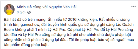 Lý Hải bị kiện đòi tiền 4 tỷ, Minh Hà tức giận đáp trả: "Nếu biết có ồn ào đã né, anh Hải tự sáng tác luôn cũng được" - Ảnh 5.