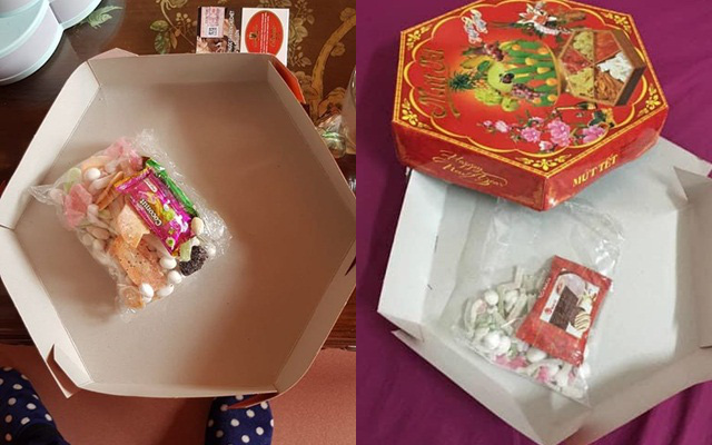 Cú lừa ngoạn mục nhất ngày Tết chính là hộp mứt thần thánh nhà nào cũng có: Hộp rộng bao la, nhân được một nhúm