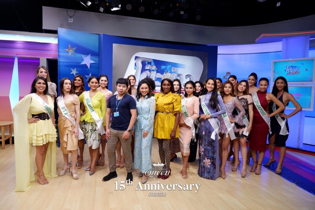 Xuất hiện trên sóng truyền hình Thái Lan, Hoài Sa ghi điểm với tà áo dài Việt Nam tại Hoa hậu chuyển giới quốc tế 2020 - Ảnh 2.