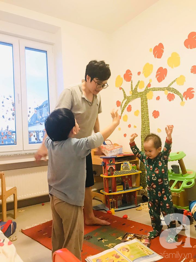Nhật kí 1 ngày trong "hầm trú ẩn" tránh COVID-19 của mẹ Việt và 2 con ở Bỉ - Ảnh 13.