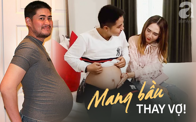 Người đàn ông Việt Nam mang thai thay vợ tiết lộ "chuyện giường chiếu", người vợ xúc động tâm sự: "Chỉ chờ ngày bố tròn con vuông" - Ảnh 1.