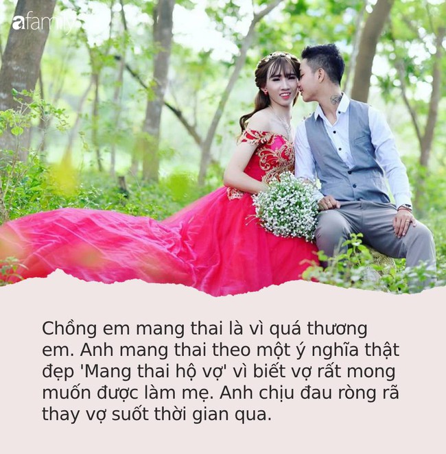 Người đàn ông Việt Nam mang thai thay vợ tiết lộ "chuyện giường chiếu", người vợ xúc động tâm sự: "Chỉ chờ ngày bố tròn con vuông" - Ảnh 2.
