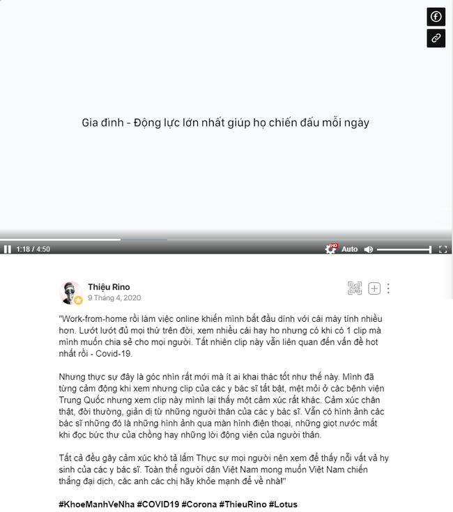 “Khỏe Mạnh Về Nhà”: Loạt người nổi tiếng kêu gọi chia sẻ, động viên gia đình các chiến binh áo trắng"
 - Ảnh 11.