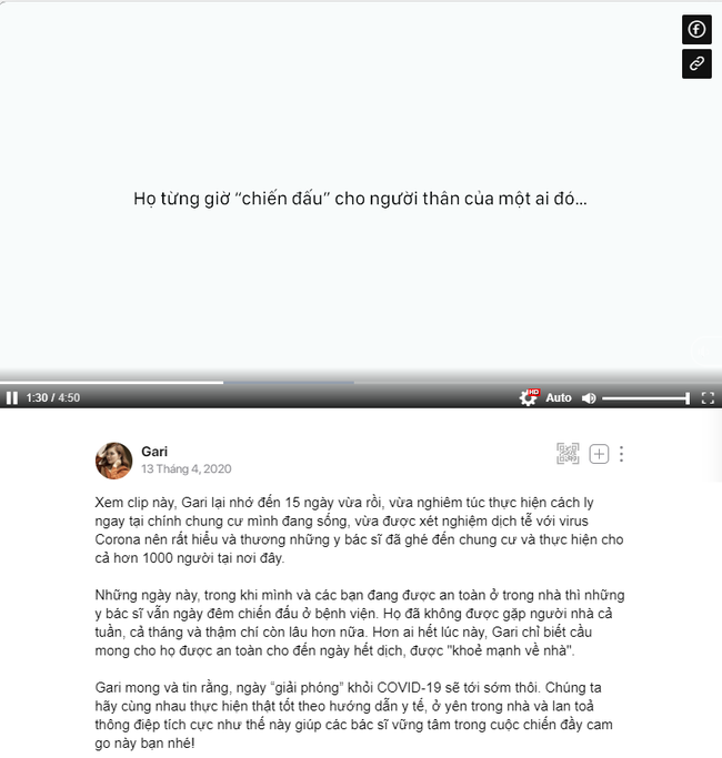 “Khỏe Mạnh Về Nhà”: Loạt người nổi tiếng kêu gọi chia sẻ, động viên gia đình các chiến binh áo trắng"
 - Ảnh 13.