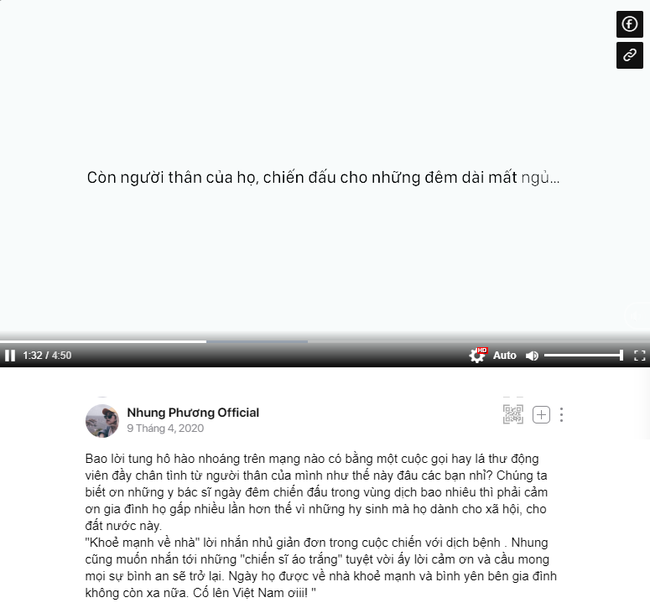“Khỏe Mạnh Về Nhà”: Loạt người nổi tiếng kêu gọi chia sẻ, động viên gia đình các chiến binh áo trắng"
 - Ảnh 14.