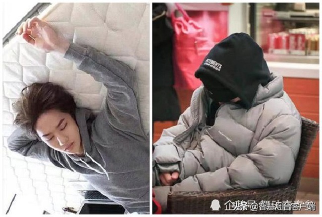 Vương Nhất Bác lúc ngủ vẫn rất đẹp trai nhưng có vẻ để an toàn nên nhiều lúc vẫn trùm kín mít.