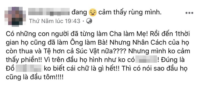 Dòng trạng thái của mẹ vợ cũ Hoài Lâm ngay trước khi con gái công bố ly hôn bị "đào mộ", chưa rõ ám chỉ ai nhưng lời lẽ cực căng thẳng - Ảnh 2.