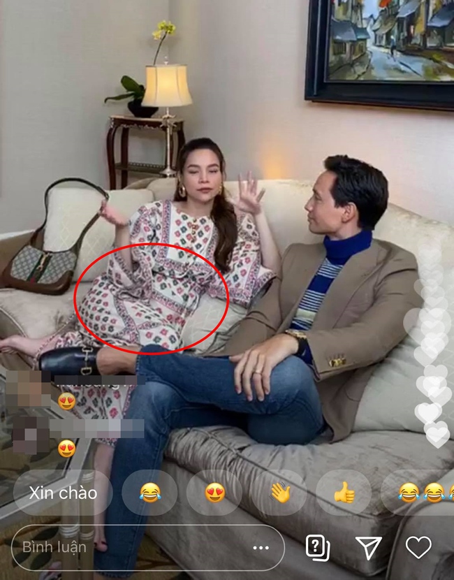 Vóc dáng bầu 5 tháng của Hồ Ngọc Hà được phản ánh thật nhất qua livestream - Ảnh 2.