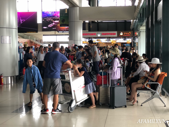 Ảnh: Mùa du lịch, biển người vật vã hàng tiếng đồng hồ chờ check in ở sân bay Nội Bài - Ảnh 8.