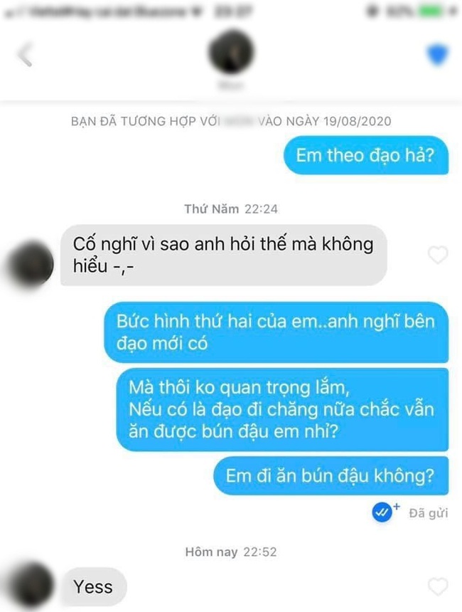 Chàng trai quẹt Tinder tìm người đi ăn bún đậu cùng, ghi nhẹ trên bio là &quot;FWB&quot; xem kỹ mới biết ý nghĩa - Ảnh 3.