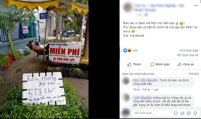 "Khịa" lan đột biến tiền tỷ, người đàn ông treo bảng bán "rau muốn đột biến" với giá 5 tỷ một bó, đáng chú ý là câu cuối tấm bảng - Ảnh 2.