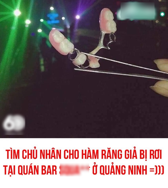 Quẩy bar hết mình, khách rơi luôn bộ răng giả dưới sàn, anh chủ có tâm đem "ngâm nước muối", "xịt khử trùng" nhưng rồi lại bối rối vì không ai đến nhận - Ảnh 2.