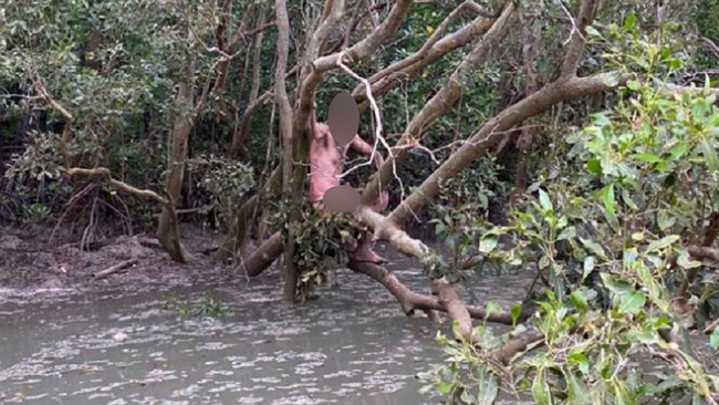 Đi câu cá vùng đầm lầy bắt gặp gã khỏa thân vắt vẻo trên cành cây, 2 người đàn ông ngỡ đụng mặt thổ dân nào ngờ sự thật cay đắng lắm! - Ảnh 2.