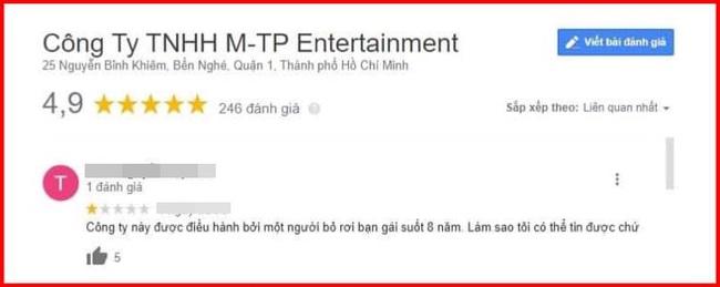 Cư dân mạng ào vào comment xấu và đánh giá 1 sao công ty giải trí của Sơn Tùng M-TP sau vụ ồn ào "trà xanh" - Ảnh 2.