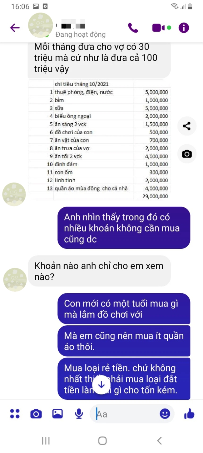 Vợ ở nhà chăm sóc con, mỗi tháng chi tiêu hết 30 triệu, chồng góp ý thế mà cô ấy lại nói với giọng thách thức - Ảnh 3.