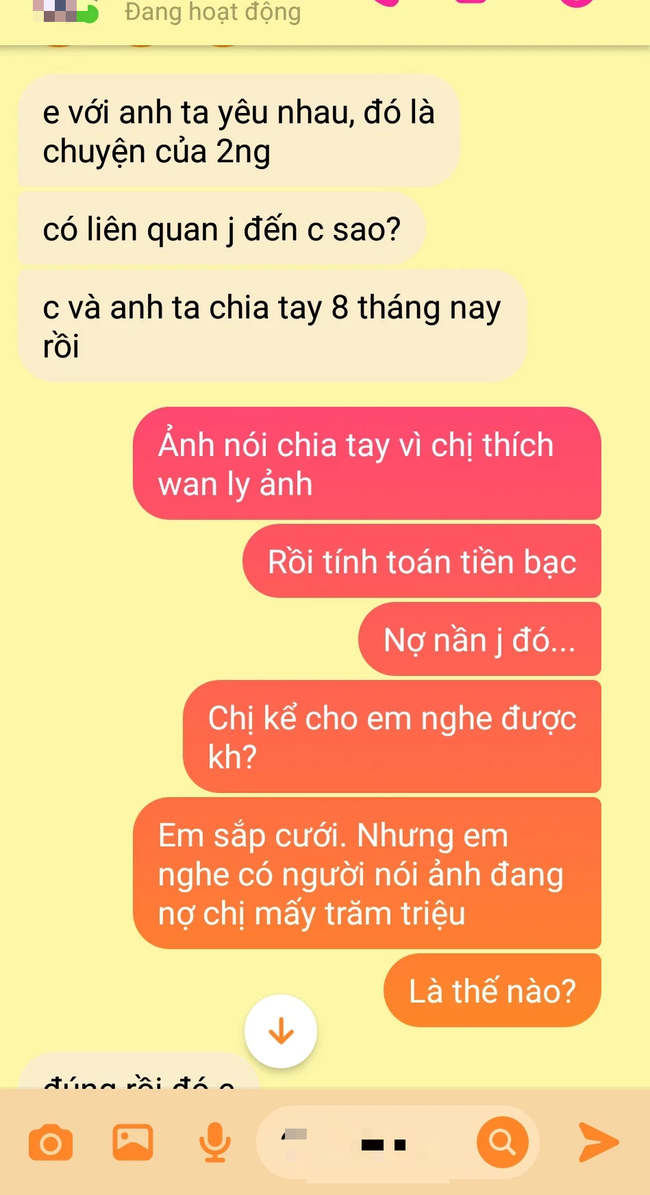 Nhắn tin hỏi người yêu cũ của chồng chưa cưới về số tiền nợ, chị ấy tiết lộ bí mật động trời khiến em muốn "quay xe" - Ảnh 2.