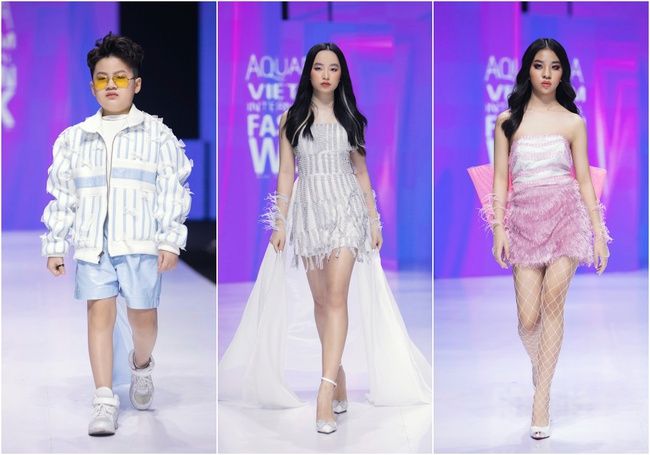 Cặp chị em Nam Anh - Nam Em thiêu đốt sàn catwalk với đầm xuyên thấu gợi cảm - Ảnh 9.