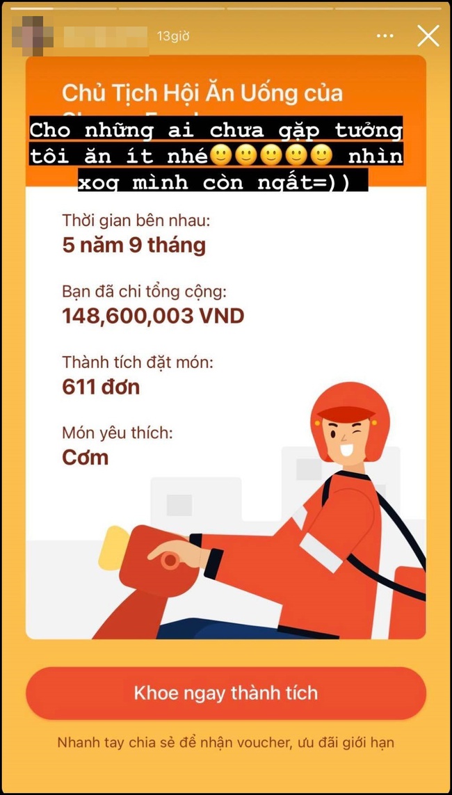 Đặt đồ ăn từ năm này sang năm khác, dân mạng "kinh ngạc" với số đồ đơn hàng và tổng chi khủng trong tổng kết của ứng dụng giao hàng - Ảnh 6.