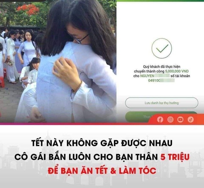 Tết này không được gặp nhau, cô gái gây sốc khi chuyển luôn cho bạn thân 5 triệu để bạn làm tóc và ăn Tết - Ảnh 1.