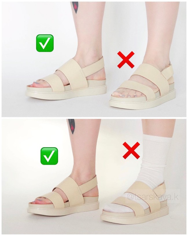 Một lỗi sai khi đi giày/ sandals màu hè mà nhiều chị em không để ý, nhưng lại khiến cả set đồ kém sang trầm trọng - Ảnh 2.