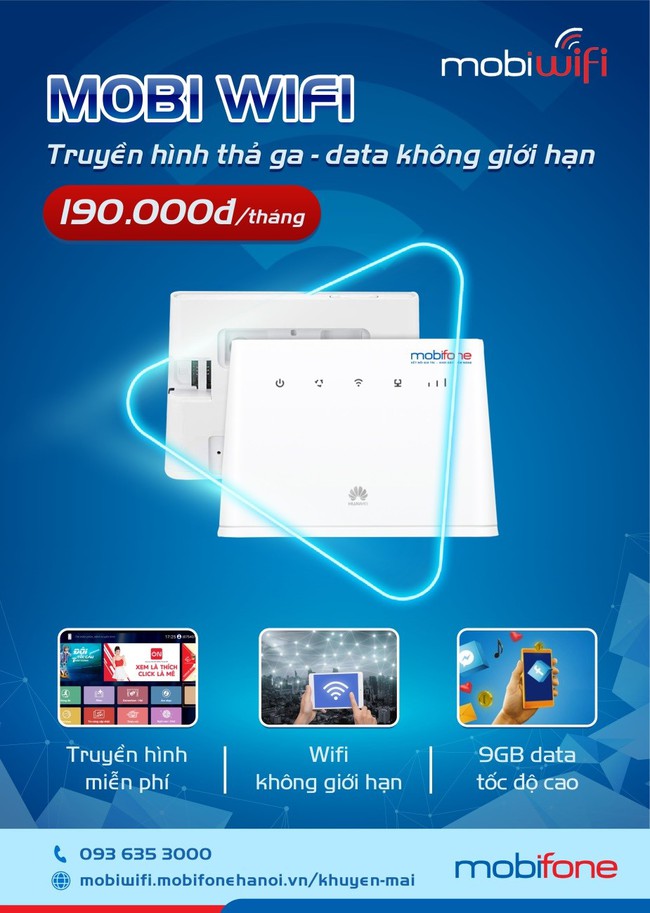 Chỉ 190k/tháng - Có ngay combo internet và truyền hình giải trí bất tận từ MobiWifi - Ảnh 1.