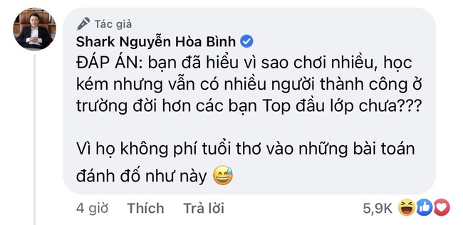 Shark Nguyễn Hòa Bình đăng bài toán hình học lên trang cá nhân với lời giải khiến dân tình có nhiều ý kiến trái chiều - Ảnh 2.