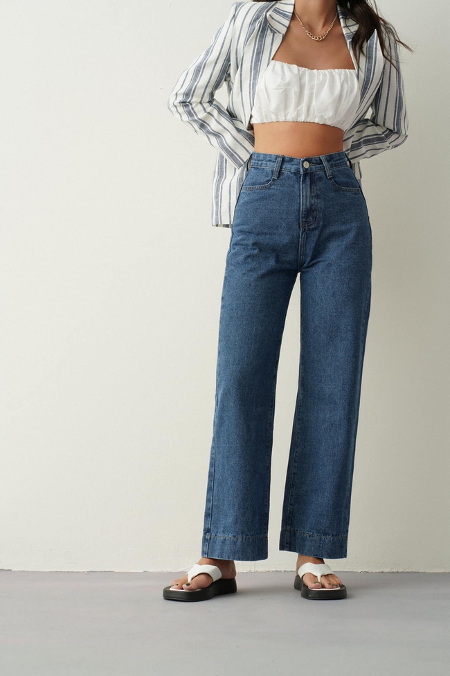 Mặc jeans ống rộng hack chân dài như Khả Ngân: Quần "chính chủ" giá hơn 600k nhưng cũng có nhiều mẫu sale tới hơn 60% - Ảnh 3.