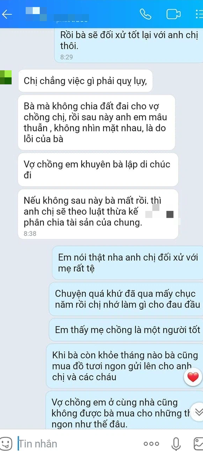 Lúc mẹ chồng bị bệnh nặng, chị dâu chưa chăm sóc được ngày nào mà suốt ngày hỏi han một việc khiến tôi điên đảo - Ảnh 5.