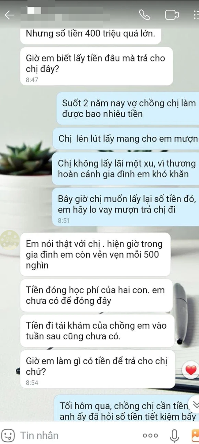 Thương bạn rơi vào bước đường cùng, tôi đã cho cô ấy mượn 400 triệu, để rồi giờ đây tôi mắc chứng bệnh trầm cảm - Ảnh 2.