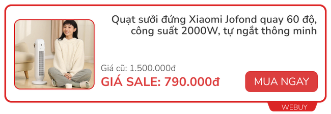 3 mẫu máy sưởi chất lượng đang giảm đến nửa giá, chỉ còn từ 590.000đ - Ảnh 3.