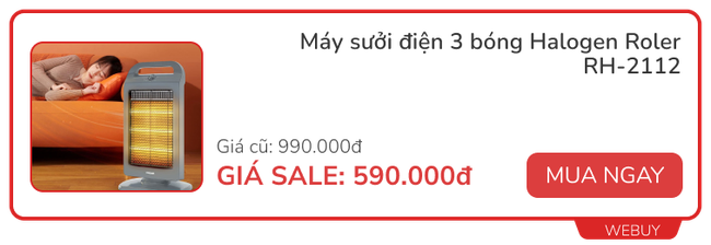 3 mẫu máy sưởi chất lượng đang giảm đến nửa giá, chỉ còn từ 590.000đ - Ảnh 9.