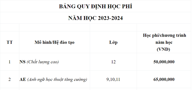 Học phí loạt trường THPT Dân lập ở Hà Nội: Phụ huynh có thể tham khảo qua - Ảnh 2.
