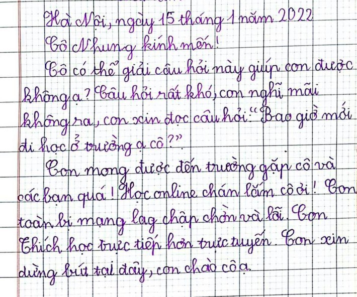 Học sinh viết tâm thư, chỉ hỏi 1 câu vỏn vẹn 9 TỪ mà cô giáo đứng hình: Cộng đồng giáo viên được nhờ trợ giúp cũng HOANG MANG không kém - Ảnh 1.