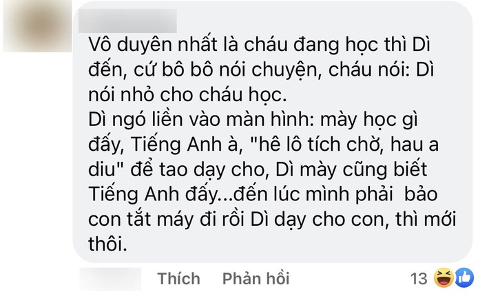 Cháu đang học online, bà dì cứ ghé mặt vào nói chuyện, cô giáo chịu không nổi buông 1 câu: Vỏn vẹn mấy từ mà dì ngay lập tức chạy mất dép - Ảnh 1.