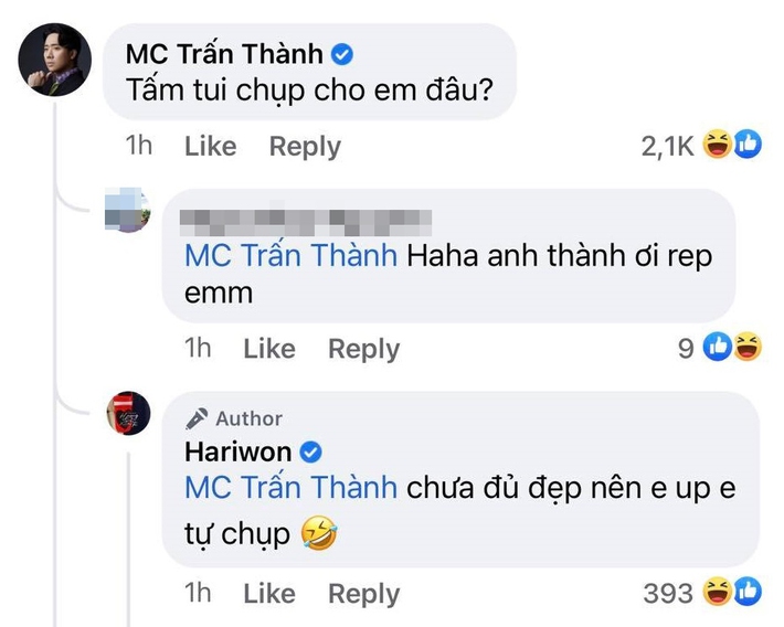 Trấn Thành bất ngờ 