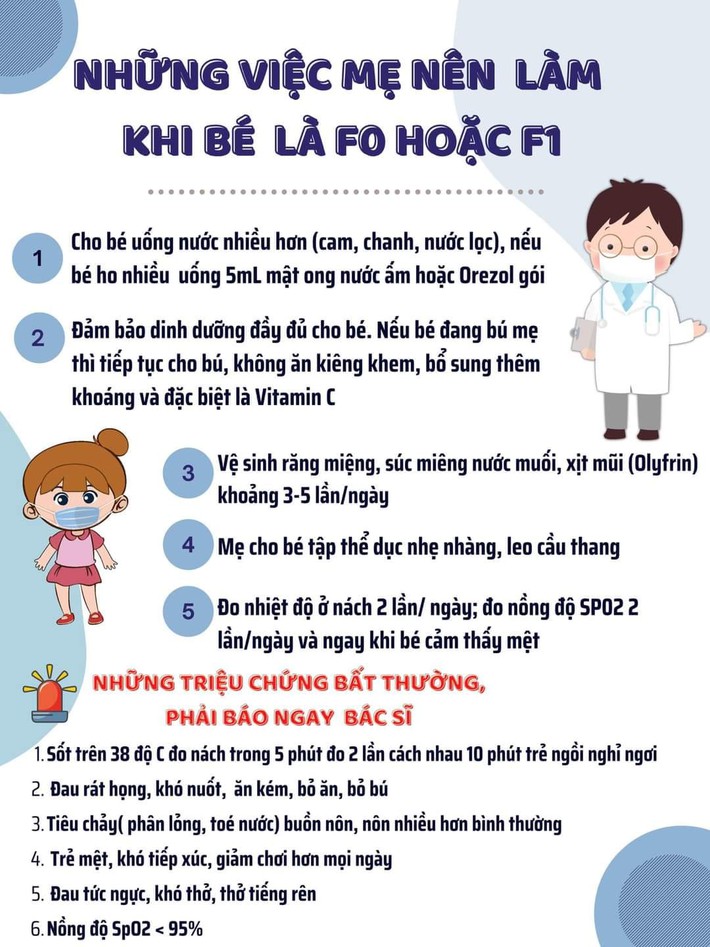 Tất tần tật về việc chăm sóc trẻ là F0: Cách chăm sóc, điều trị, khi nào nên tới bệnh viện và một số điều cần lưu ý - Ảnh 3.