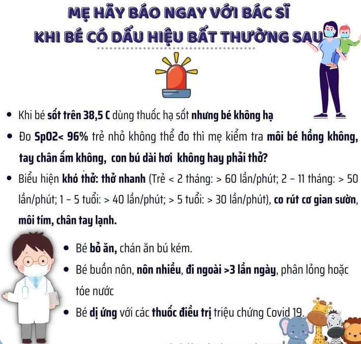 Tất tần tật về việc chăm sóc trẻ là F0: Cách chăm sóc, điều trị, khi nào nên tới bệnh viện và một số điều cần lưu ý - Ảnh 4.