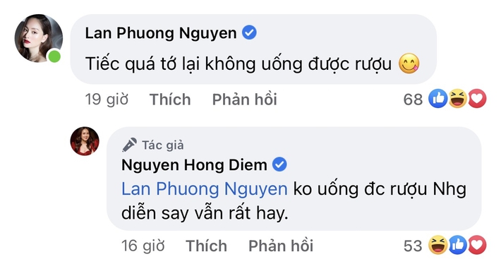 Hồng Diễm đáp trả cực hài khi bị hỏi 