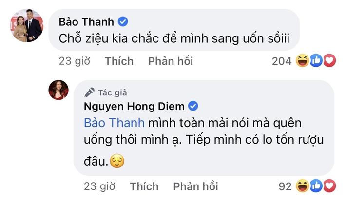 Hồng Diễm đáp trả cực hài khi bị hỏi 