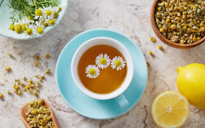 trà hoa cúc mật ong