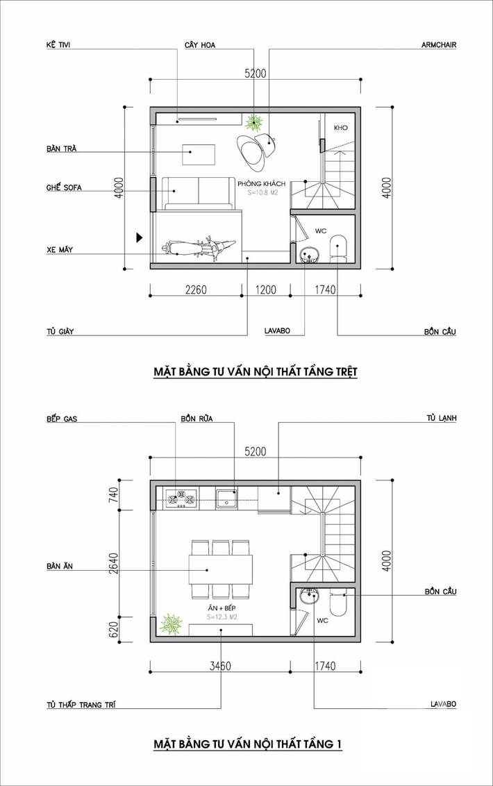 Thiết kế nội thất nhà ống diện tích 21m², tuy nhỏ nhưng rất thoáng mát - Ảnh 1.