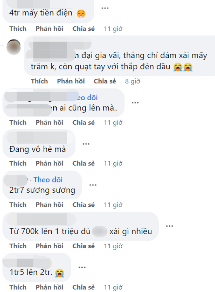 Nhiều gia đình “tụt huyết áp” vì tiền điện tăng đột biến, có nhà tăng tới 6 triệu đồng - Ảnh 2.