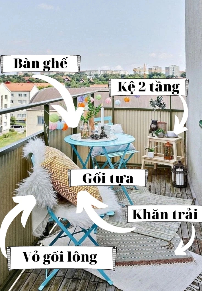 Decor ban công tập thể  - Ảnh 2.